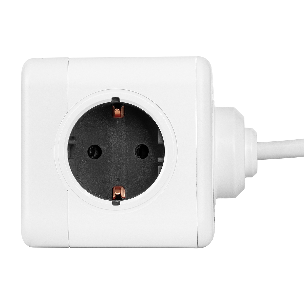 GloboStar® TRAVEL PowerCube PRO Certified 79639 Πολύπριζο 6 Θέσεων με 1.5m Kαλώδιο - 4 Πρίζες Ασφαλείας Childproof EU Schuko AC 220-240V & 2 Πρίζες USB Max 2.1A/DC 5V Μ7.5 x Π7.5 x Υ7.5 - Λευκό με Γκρι - Max Load 3680W/16A 7 GloboStar® TRAVEL PowerCube PRO Certified 79639 Πολύπριζο 6 Θέσεων με 1.5m Kαλώδιο - 4 Πρίζες Ασφαλείας Childproof EU Schuko AC 220-240V & 2 Πρίζες USB Max 2.1A/DC 5V Μ7.5 x Π7.5 x Υ7.5 - Λευκό με Γκρι - Max Load 3680W/16A - Image 6