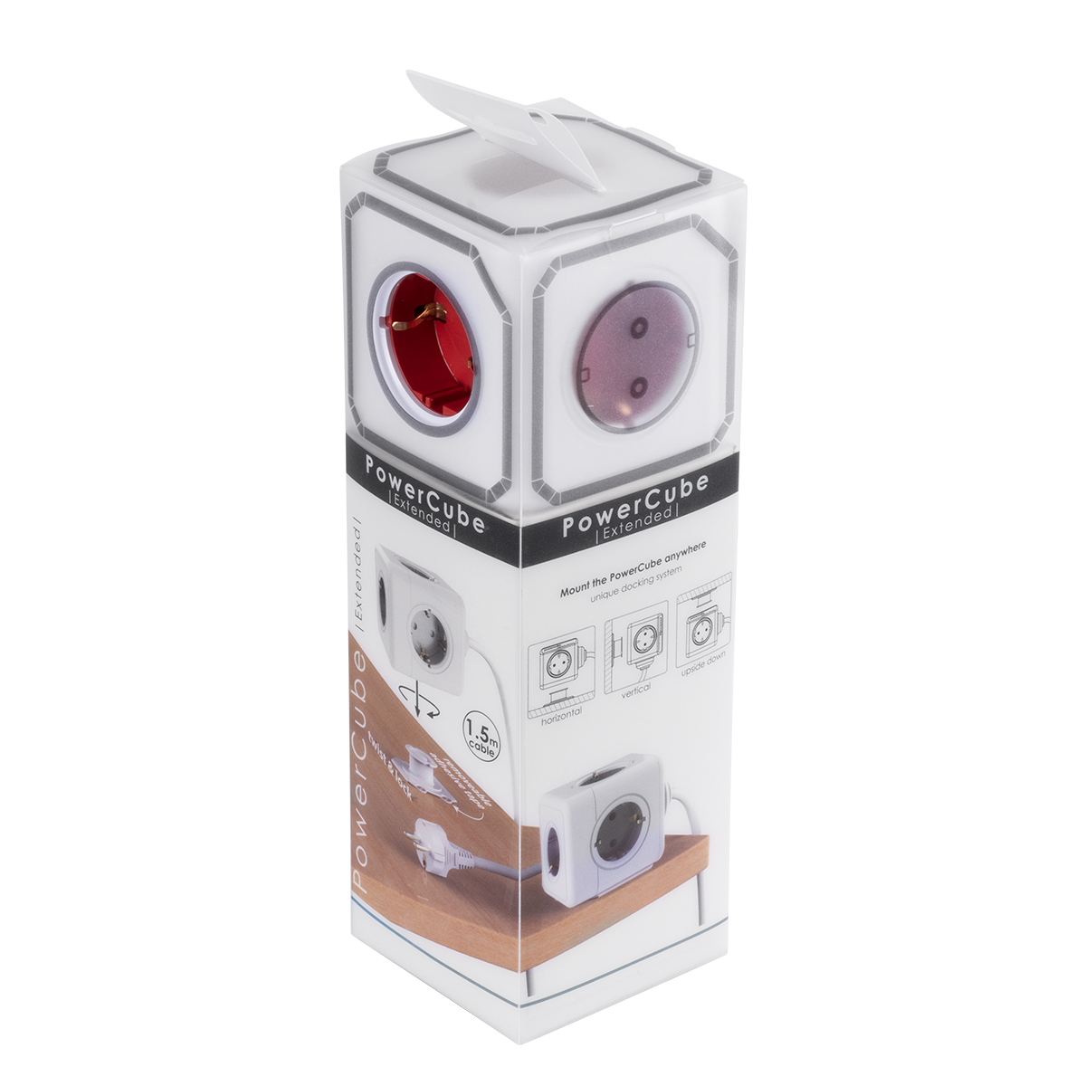 GloboStar® TRAVEL PowerCube PRO Certified 79645 Πολύπριζο 5 Θέσεων με 1.5m Kαλώδιο - 5 Πρίζες Ασφαλείας Childproof EU Schuko AC 220-240V Μ7.5 x Π11.5 x Υ7.5 - Λευκό με Κόκκινο - Max Load 3680W/16A 11 GloboStar® TRAVEL PowerCube PRO Certified 79645 Πολύπριζο 5 Θέσεων με 1.5m Kαλώδιο - 5 Πρίζες Ασφαλείας Childproof EU Schuko AC 220-240V Μ7.5 x Π11.5 x Υ7.5 - Λευκό με Κόκκινο - Max Load 3680W/16A - Image 10