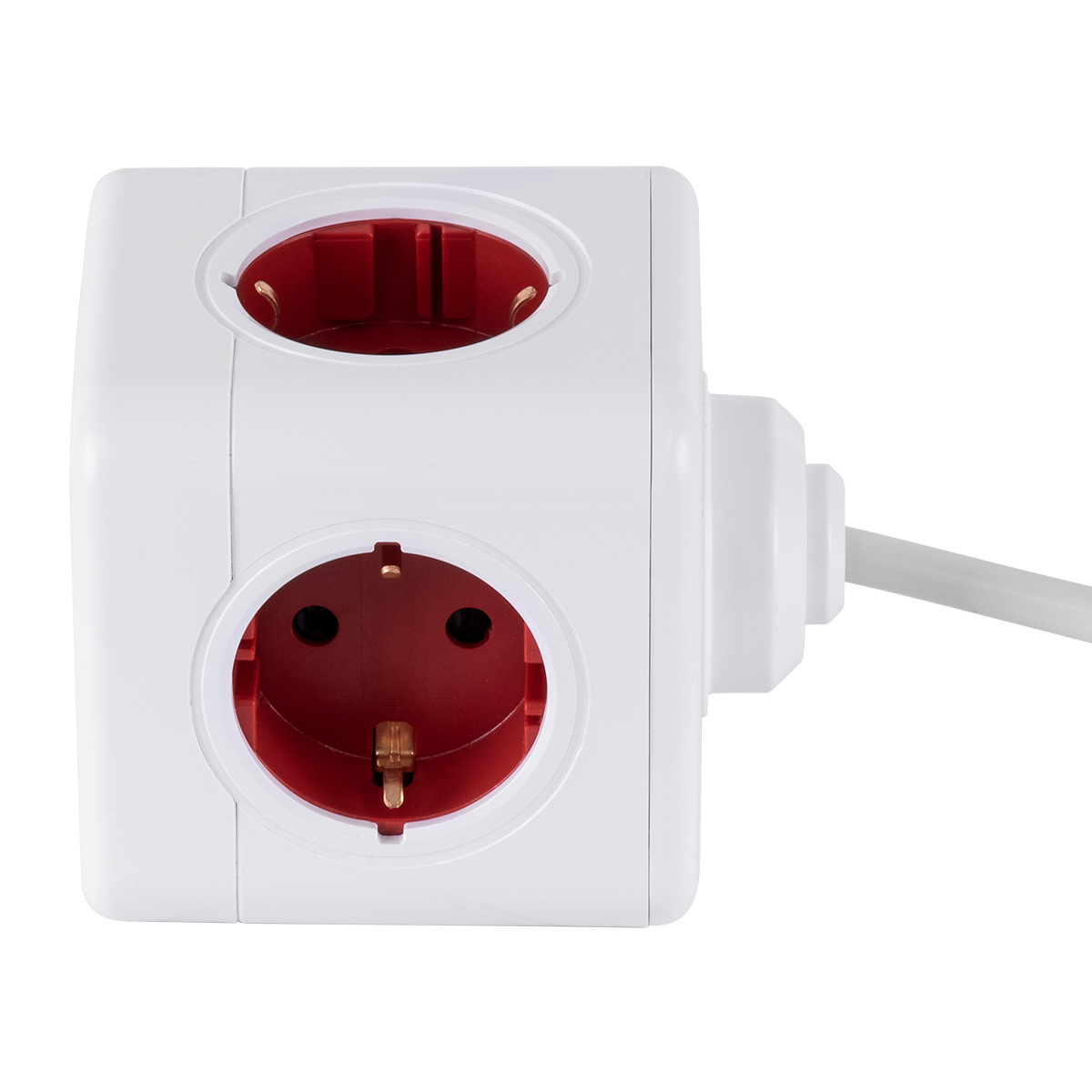 GloboStar® TRAVEL PowerCube PRO Certified 79645 Πολύπριζο 5 Θέσεων με 1.5m Kαλώδιο - 5 Πρίζες Ασφαλείας Childproof EU Schuko AC 220-240V Μ7.5 x Π11.5 x Υ7.5 - Λευκό με Κόκκινο - Max Load 3680W/16A 3 GloboStar® TRAVEL PowerCube PRO Certified 79645 Πολύπριζο 5 Θέσεων με 1.5m Kαλώδιο - 5 Πρίζες Ασφαλείας Childproof EU Schuko AC 220-240V Μ7.5 x Π11.5 x Υ7.5 - Λευκό με Κόκκινο - Max Load 3680W/16A - Image 2