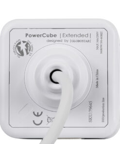 GloboStar® TRAVEL PowerCube PRO Certified 79645 Πολύπριζο 5 Θέσεων με 1.5m Kαλώδιο - 5 Πρίζες Ασφαλείας Childproof EU Schuko AC 220-240V Μ7.5 x Π11.5 x Υ7.5 - Λευκό με Κόκκινο - Max Load 3680W/16A 22 79645 8