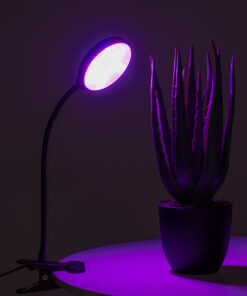 GLOBOSTAR® GROWME 79648 Φωτιστικό Ανάπτυξης Φυτών με Ενσωματωμένο Χειριστήριο LED 5W 150lm 120° DC 5V με USB 2.0 IP20 Πολύχρωμο Πλήρους Φάσματος Κόκκινο 660nm & Μπλε 450nm & UVIR 730nm Dimmable - Sanan SMD Chip - Μαύρο - Μ10 x Π20 x Υ36cm - 2 Χρόνια Εγγύηση 23 79648 11