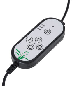 GLOBOSTAR® GROWME 79648 Φωτιστικό Ανάπτυξης Φυτών με Ενσωματωμένο Χειριστήριο LED 5W 150lm 120° DC 5V με USB 2.0 IP20 Πολύχρωμο Πλήρους Φάσματος Κόκκινο 660nm & Μπλε 450nm & UVIR 730nm Dimmable - Sanan SMD Chip - Μαύρο - Μ10 x Π20 x Υ36cm - 2 Χρόνια Εγγύηση 21 79648 9