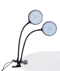 GLOBOSTAR® GROWME 79650 Φωτιστικό Ανάπτυξης Φυτών με Ενσωματωμένο Χειριστήριο LED 10W 300lm 120° DC 5V με USB 2.0 IP20 Πολύχρωμο Πλήρους Φάσματος Κόκκινο 660nm & Μπλε 450nm & UVIR 730nm Dimmable - Sanan SMD Chip - Μαύρο - Μ10 x Π30 x Υ36cm - 2 Χρόνια Εγγύηση 15 79650 3