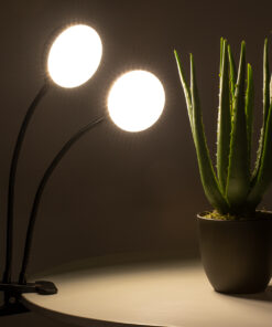 GloboStar® 79651 Grow Light Hydro Spectrum LED Φωτιστικό Ανάπτυξης Υδροπονικών Φυτών Γλάστρας με 2 Κινούμενες Κεφαλές & Βάση Clip SMD 2835 10W 160° DC 5V IP20 με Dimmer & Timer Εσωτερικού Χώρου για Κάλυψη Επιφάνειας 0.6m x 0.6m Πλήρους Φάσματος Φωτισμού 20 79651 11