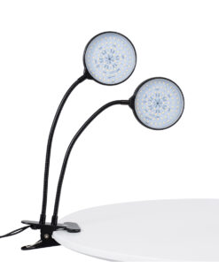 Alternative view of GloboStar® 79651 Grow Light Hydro Spectrum LED Φωτιστικό Ανάπτυξης Υδροπονικών Φυτών Γλάστρας με 2 Κινούμενες Κεφαλές & Βάση Clip SMD 2835 10W 160° DC 5V IP20 με Dimmer & Timer Εσωτερικού Χώρου για Κάλυψη Επιφάνειας 0.6m x 0.6m Πλήρους Φάσματος Φωτισμού