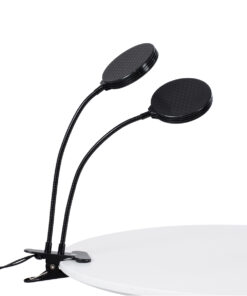 GloboStar® 79651 Grow Light Hydro Spectrum LED Φωτιστικό Ανάπτυξης Υδροπονικών Φυτών Γλάστρας με 2 Κινούμενες Κεφαλές & Βάση Clip SMD 2835 10W 160° DC 5V IP20 με Dimmer & Timer Εσωτερικού Χώρου για Κάλυψη Επιφάνειας 0.6m x 0.6m Πλήρους Φάσματος Φωτισμού 15 79651 6