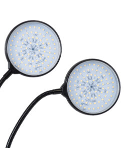 GloboStar® 79651 Grow Light Hydro Spectrum LED Φωτιστικό Ανάπτυξης Υδροπονικών Φυτών Γλάστρας με 2 Κινούμενες Κεφαλές & Βάση Clip SMD 2835 10W 160° DC 5V IP20 με Dimmer & Timer Εσωτερικού Χώρου για Κάλυψη Επιφάνειας 0.6m x 0.6m Πλήρους Φάσματος Φωτισμού 16 79651 7