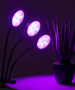 GloboStar® 79652 Grow Light Full Spectrum LED Φωτιστικό Ανάπτυξης Φυτών Γλάστρας με 3 Κινούμενες Κεφαλές & Βάση Clip SMD 2835 15W 160° DC 5V IP20 με Dimmer & Timer Εσωτερικού Χώρου για Κάλυψη Επιφάνειας 1m x 1m Πλήρους Φάσματος Φωτισμού 23 79652 11