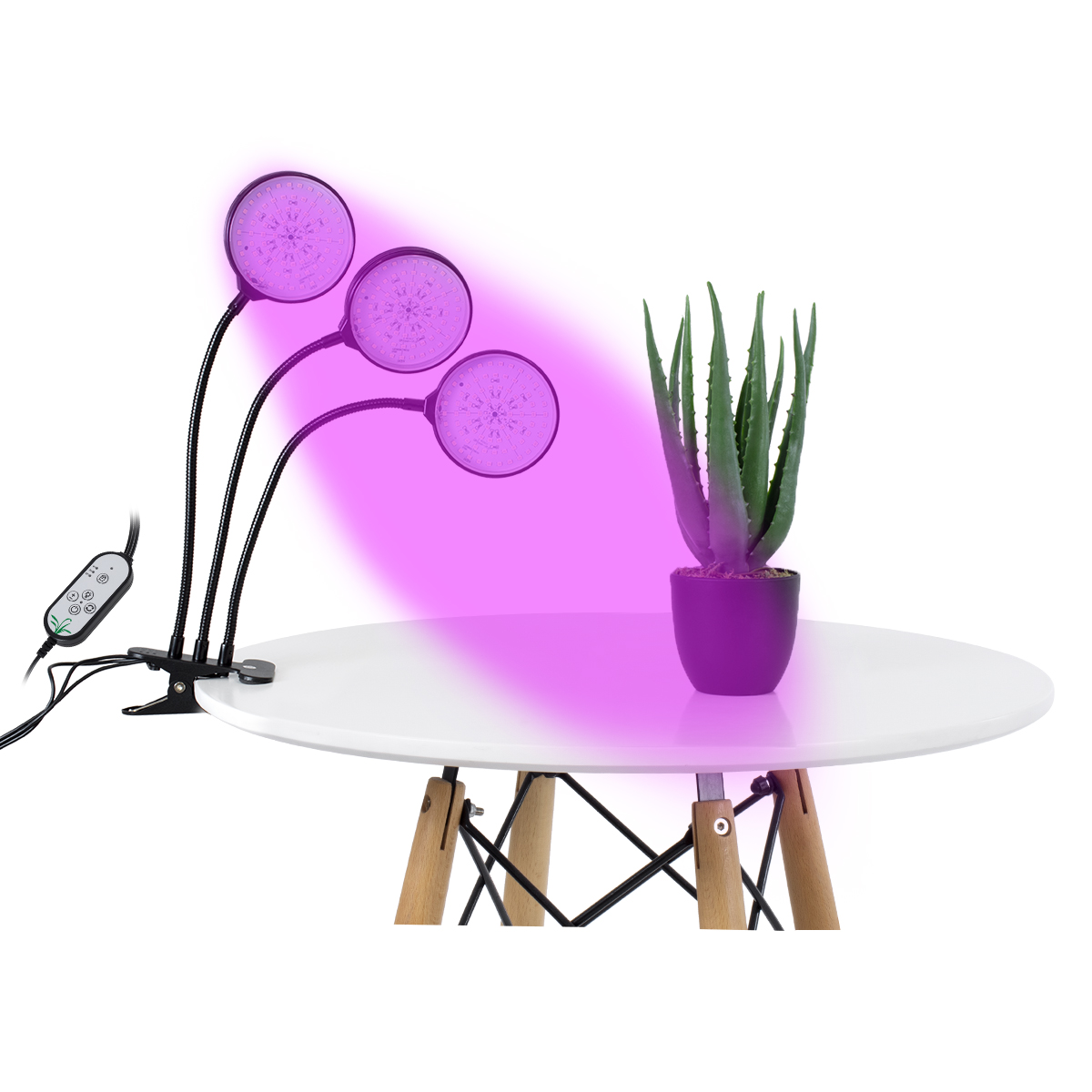 GloboStar® 79652 Grow Light Full Spectrum LED Φωτιστικό Ανάπτυξης Φυτών Γλάστρας με 3 Κινούμενες Κεφαλές & Βάση Clip SMD 2835 15W 160° DC 5V IP20 με Dimmer & Timer Εσωτερικού Χώρου για Κάλυψη Επιφάνειας 1m x 1m Πλήρους Φάσματος Φωτισμού 3 GloboStar® GloboStar® 79652 Grow Light Full Spectrum LED Φωτιστικό Ανάπτυξης Φυτών Γλάστρας με 3 Κινούμενες Κεφαλές & Βάση Clip SMD 2835 15W 160° DC 5V IP20 με Dimmer & Timer Εσωτερικού Χώρου για Κάλυψη Επιφάνειας 1m x 1m Πλήρους Φάσματος Φωτισμού