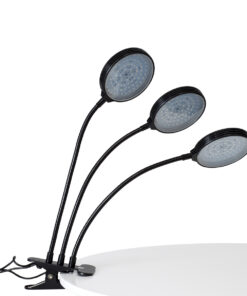 GloboStar® 79652 Grow Light Full Spectrum LED Φωτιστικό Ανάπτυξης Φυτών Γλάστρας με 3 Κινούμενες Κεφαλές & Βάση Clip SMD 2835 15W 160° DC 5V IP20 με Dimmer & Timer Εσωτερικού Χώρου για Κάλυψη Επιφάνειας 1m x 1m Πλήρους Φάσματος Φωτισμού 16 79652 4