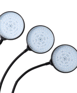 GloboStar® 79652 Grow Light Full Spectrum LED Φωτιστικό Ανάπτυξης Φυτών Γλάστρας με 3 Κινούμενες Κεφαλές & Βάση Clip SMD 2835 15W 160° DC 5V IP20 με Dimmer & Timer Εσωτερικού Χώρου για Κάλυψη Επιφάνειας 1m x 1m Πλήρους Φάσματος Φωτισμού 19 79652 7