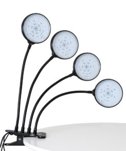 Alternative view of GloboStar® 79654 Grow Light Full Spectrum LED Φωτιστικό Ανάπτυξης Φυτών Γλάστρας με 4 Κινούμενες Κεφαλές & Βάση Clip SMD 2835 20W 160° DC 5V IP20 με Dimmer & Timer Εσωτερικού Χώρου για Κάλυψη Επιφάνειας 1m x 1m Πλήρους Φάσματος Φωτισμού