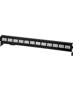GloboStar® GLOBOSTAR® UVBAR 79660 Μπάρα Φωτισμού LED 36W 120° AC 220-240V IP20 Μαύρο Αλουμίνιο - UV Black Light - DMX512 & Ασύρματο Χειριστήριο IR - Μ50 x Π6 x Υ6cm - 2 Χρόνια Εγγύηση