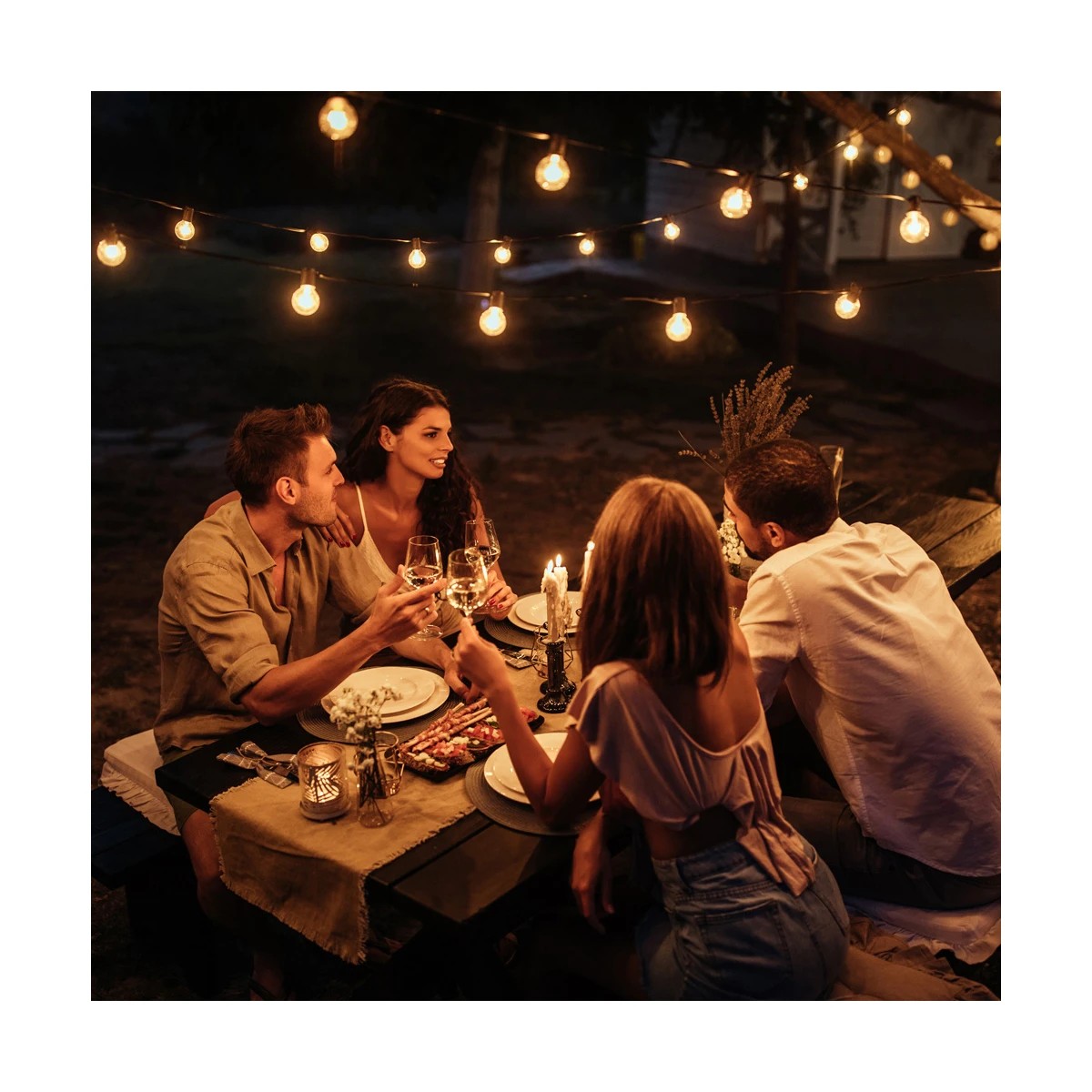 GLOBOSTAR® TWILIGHT 79668 Μοντέρνο Φωτιστικό Κήπου Γιρλάντα 10.5m με 30 Λάμπες & IR Ασύρματο Χειριστήριο LED 18W 1620lm 360° DC 3.7V με Ενσωματωμένο Φωτοβολταϊκό Panel 5.5V 3W & Επαναφορτιζόμενη Μπαταρία Li-ion 3.6V 2x18650 4400mAh Αδιάβροχο IP65 Θερμό Λευκό 2700Κ Dimmable - Sanan SMD Chip - Μαύρο & Διάφανο - Μ1050 x Π4 x Υ7cm - 2 Χρόνια Εγγύηση 13 GLOBOSTAR® TWILIGHT 79668 Μοντέρνο Φωτιστικό Κήπου Γιρλάντα 10.5m με 30 Λάμπες & IR Ασύρματο Χειριστήριο LED 18W 1620lm 360° DC 3.7V με Ενσωματωμένο Φωτοβολταϊκό Panel 5.5V 3W & Επαναφορτιζόμενη Μπαταρία Li-ion 3.6V 2x18650 4400mAh Αδιάβροχο IP65 Θερμό Λευκό 2700Κ Dimmable - Sanan SMD Chip - Μαύρο & Διάφανο - Μ1050 x Π4 x Υ7cm - 2 Χρόνια Εγγύηση - Image 12