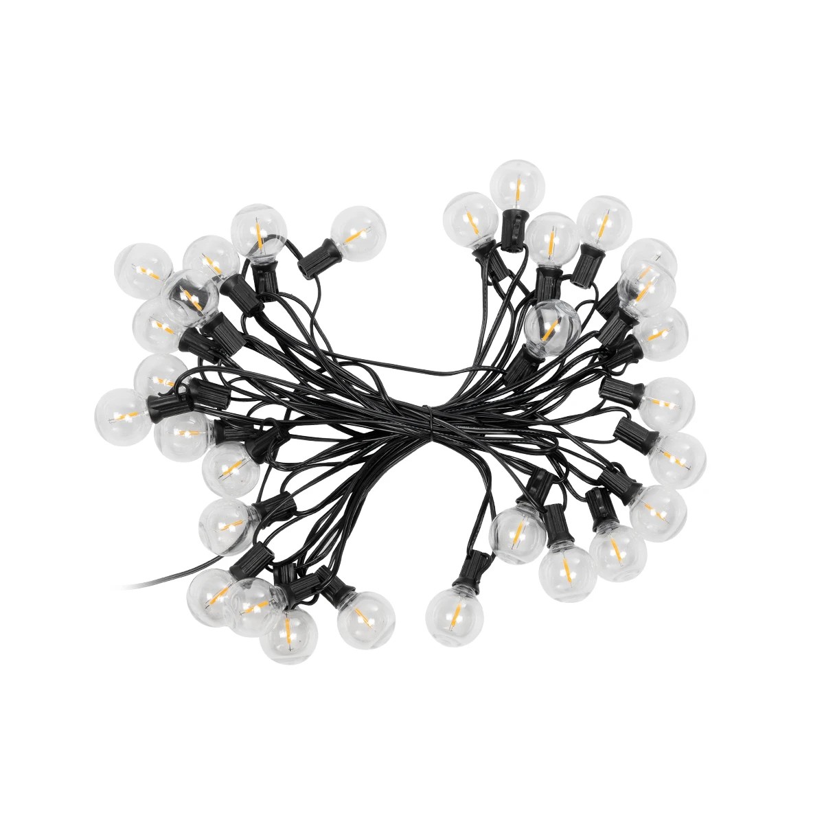 GLOBOSTAR® TWILIGHT 79668 Μοντέρνο Φωτιστικό Κήπου Γιρλάντα 10.5m με 30 Λάμπες & IR Ασύρματο Χειριστήριο LED 18W 1620lm 360° DC 3.7V με Ενσωματωμένο Φωτοβολταϊκό Panel 5.5V 3W & Επαναφορτιζόμενη Μπαταρία Li-ion 3.6V 2x18650 4400mAh Αδιάβροχο IP65 Θερμό Λευκό 2700Κ Dimmable - Sanan SMD Chip - Μαύρο & Διάφανο - Μ1050 x Π4 x Υ7cm - 2 Χρόνια Εγγύηση 4 GLOBOSTAR® TWILIGHT 79668 Μοντέρνο Φωτιστικό Κήπου Γιρλάντα 10.5m με 30 Λάμπες & IR Ασύρματο Χειριστήριο LED 18W 1620lm 360° DC 3.7V με Ενσωματωμένο Φωτοβολταϊκό Panel 5.5V 3W & Επαναφορτιζόμενη Μπαταρία Li-ion 3.6V 2x18650 4400mAh Αδιάβροχο IP65 Θερμό Λευκό 2700Κ Dimmable - Sanan SMD Chip - Μαύρο & Διάφανο - Μ1050 x Π4 x Υ7cm - 2 Χρόνια Εγγύηση - Image 3