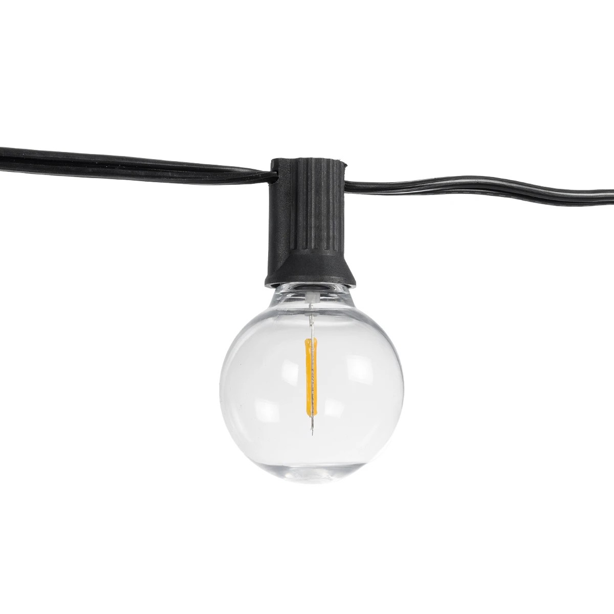 GLOBOSTAR® TWILIGHT 79668 Μοντέρνο Φωτιστικό Κήπου Γιρλάντα 10.5m με 30 Λάμπες & IR Ασύρματο Χειριστήριο LED 18W 1620lm 360° DC 3.7V με Ενσωματωμένο Φωτοβολταϊκό Panel 5.5V 3W & Επαναφορτιζόμενη Μπαταρία Li-ion 3.6V 2x18650 4400mAh Αδιάβροχο IP65 Θερμό Λευκό 2700Κ Dimmable - Sanan SMD Chip - Μαύρο & Διάφανο - Μ1050 x Π4 x Υ7cm - 2 Χρόνια Εγγύηση 6 GLOBOSTAR® TWILIGHT 79668 Μοντέρνο Φωτιστικό Κήπου Γιρλάντα 10.5m με 30 Λάμπες & IR Ασύρματο Χειριστήριο LED 18W 1620lm 360° DC 3.7V με Ενσωματωμένο Φωτοβολταϊκό Panel 5.5V 3W & Επαναφορτιζόμενη Μπαταρία Li-ion 3.6V 2x18650 4400mAh Αδιάβροχο IP65 Θερμό Λευκό 2700Κ Dimmable - Sanan SMD Chip - Μαύρο & Διάφανο - Μ1050 x Π4 x Υ7cm - 2 Χρόνια Εγγύηση - Image 5