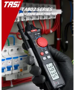 GloboStar® 79693 Ψηφιακό Φορητό Πολύμετρο TASI TA802A με Θήκη Προστασίας Μαύρο 32 79693 12