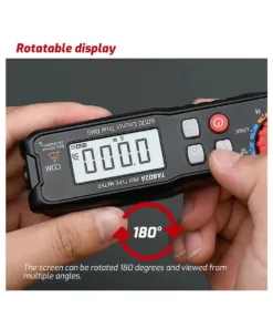 GloboStar® 79693 Ψηφιακό Φορητό Πολύμετρο TASI TA802A με Θήκη Προστασίας Μαύρο 35 79693 15