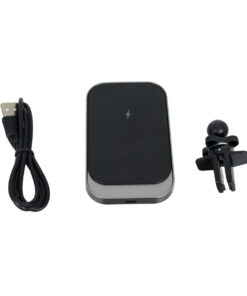 GloboStar® 79695 Μαγνητική Βάση Κινητού Αυτοκινήτου Max 15W USB σε USB Type-C με Κλιπ στον Αεραγωγό - Ασύρματη Φόρτιση MagSafe QuickCharge 3.0 13 79695 6