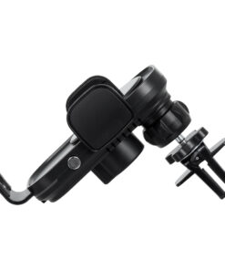 GloboStar® 79696 Μαγνητική Βάση Κινητού Αυτοκινήτου Smart Chip Max 15W USB σε USB Type-C με Κλιπ στον Αεραγωγό - Ασύρματη Φόρτιση και Υποστήριξη προσαρμογής για Διαφορετικά Κινητά Τηλέφωνα MagSafe QuickCharge 3.0 12 79696 3