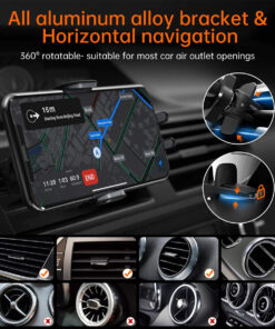 GloboStar® 79696 Μαγνητική Βάση Κινητού Αυτοκινήτου Smart Chip Max 15W USB σε USB Type-C με Κλιπ στον Αεραγωγό - Ασύρματη Φόρτιση και Υποστήριξη προσαρμογής για Διαφορετικά Κινητά Τηλέφωνα MagSafe QuickCharge 3.0 17 79696 8