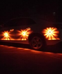 GLOBOSTAR® EMERGENCIA 79697 Φωτιστικό Έκτακτης Ανάγκης για Οχήματα με Μαγνήτη & Φακό LED 2W 140lm 360° DC 5V με 3xAAA Μπαταρίες Αδιάβροχο IP65 Κόκκινο & Ψυχρό Λευκό 6000K - Πορτοκαλί - Μ10 x Π10 x Υ3.5cm - 1 Χρόνο Εγγύηση 31 79697 14