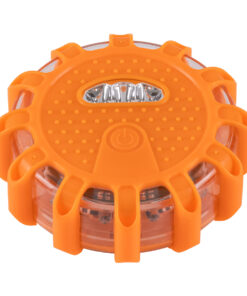 GLOBOSTAR® EMERGENCIA 79697 Φωτιστικό Έκτακτης Ανάγκης για Οχήματα με Μαγνήτη & Φακό LED 2W 140lm 360° DC 5V με 3xAAA Μπαταρίες Αδιάβροχο IP65 Κόκκινο & Ψυχρό Λευκό 6000K - Πορτοκαλί - Μ10 x Π10 x Υ3.5cm - 1 Χρόνο Εγγύηση 19 79697 3