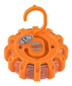 GLOBOSTAR® EMERGENCIA 79697 Φωτιστικό Έκτακτης Ανάγκης για Οχήματα με Μαγνήτη & Φακό LED 2W 140lm 360° DC 5V με 3xAAA Μπαταρίες Αδιάβροχο IP65 Κόκκινο & Ψυχρό Λευκό 6000K - Πορτοκαλί - Μ10 x Π10 x Υ3.5cm - 1 Χρόνο Εγγύηση 21 79697 5