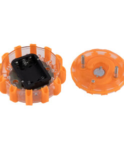 GLOBOSTAR® EMERGENCIA 79697 Φωτιστικό Έκτακτης Ανάγκης για Οχήματα με Μαγνήτη & Φακό LED 2W 140lm 360° DC 5V με 3xAAA Μπαταρίες Αδιάβροχο IP65 Κόκκινο & Ψυχρό Λευκό 6000K - Πορτοκαλί - Μ10 x Π10 x Υ3.5cm - 1 Χρόνο Εγγύηση 24 79697 8