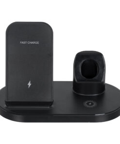 Alternative view of GloboStar® 79698 Επιτραπέζια Σταθερή Βάση Ασύρματης Φόρτισης Fast Charging για Κινητά - Earphones - Smart Watches 3 Καναλιών - 1 Channel 15W Max (Phone) - 2 Channel 3W (Airpod) - 3 Channel 2W (Watch)