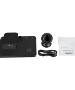 GloboStar® 79699 Επιτραπέζια Σταθερή Βάση Ασύρματης Φόρτισης Fast Charging για Κινητά - Earphones - Smart Watches - Pencil 4 Καναλιών - 1 Channel 15W Max (Phone) - 2 Channel 3W (Airpod) - 3 Channel 2W (Watch) - 4 Channel 2W (Pencil) 11 79699 5