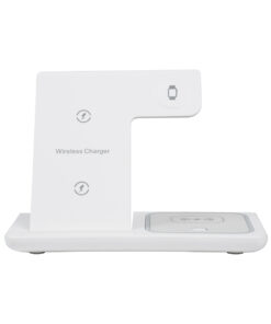 Alternative view of GloboStar® 79706 Επιτραπέζια Σταθερή Βάση Ασύρματης Φόρτισης Fast Charging για Κινητά - Earphones - Smart Watches 15W Max - Λευκό