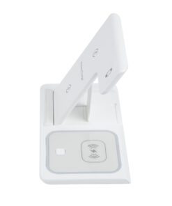 GloboStar® 79706 Επιτραπέζια Σταθερή Βάση Ασύρματης Φόρτισης Fast Charging για Κινητά - Earphones - Smart Watches 15W Max - Λευκό 15 79706 5