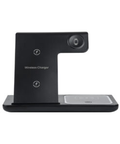 Alternative view of GloboStar® 79707 Επιτραπέζια Σταθερή Βάση Ασύρματης Φόρτισης Fast Charging για Κινητά - Earphones - Smart Watches 15W Max - Μαύρο