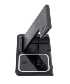 GloboStar® 79707 Επιτραπέζια Σταθερή Βάση Ασύρματης Φόρτισης Fast Charging για Κινητά - Earphones - Smart Watches 15W Max - Μαύρο 15 79707 5