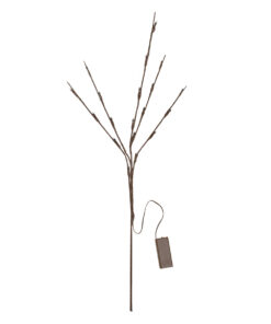 GloboStar® 79800 Διακοσμητικό Φωτιζόμενο Εύκαμπτο Κλαδί με 20 LED 3W 300lm Μπαταρίας Ψυχρό Λευκό 6000K Φ62.5 x Υ70cm