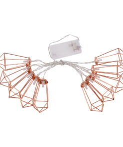 Alternative view of 79803 Διακοσμητική Γιρλάντα Bronze Cone 1.5 Μέτρα με Διακόπτη On/Off - 10 LED 1W με Μπαταρίες 2xAA & Διάφανο Καλώδιο IP20 Θερμό Λευκό 2700K Μ1.5m