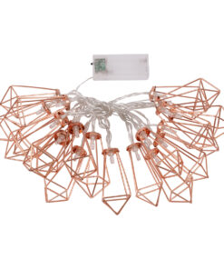 Alternative view of 79804 Διακοσμητική Γιρλάντα Bronze Cone 3 Μέτρα με Διακόπτη On/Off - 20 LED 2W με Μπαταρίες 2xAA & Διάφανο Καλώδιο IP20 Θερμό Λευκό 2700K Μ3m