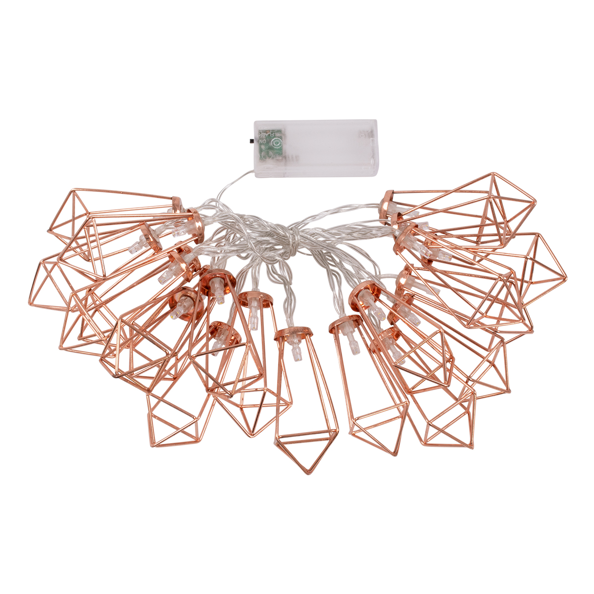 79804 Διακοσμητική Γιρλάντα Bronze Cone 3 Μέτρα με Διακόπτη On/Off - 20 LED 2W με Μπαταρίες 2xAA & Διάφανο Καλώδιο IP20 Θερμό Λευκό 2700K Μ3m 3 79804 Διακοσμητική Γιρλάντα Bronze Cone 3 Μέτρα με Διακόπτη On/Off - 20 LED 2W με Μπαταρίες 2xAA & Διάφανο Καλώδιο IP20 Θερμό Λευκό 2700K Μ3m - Image 2