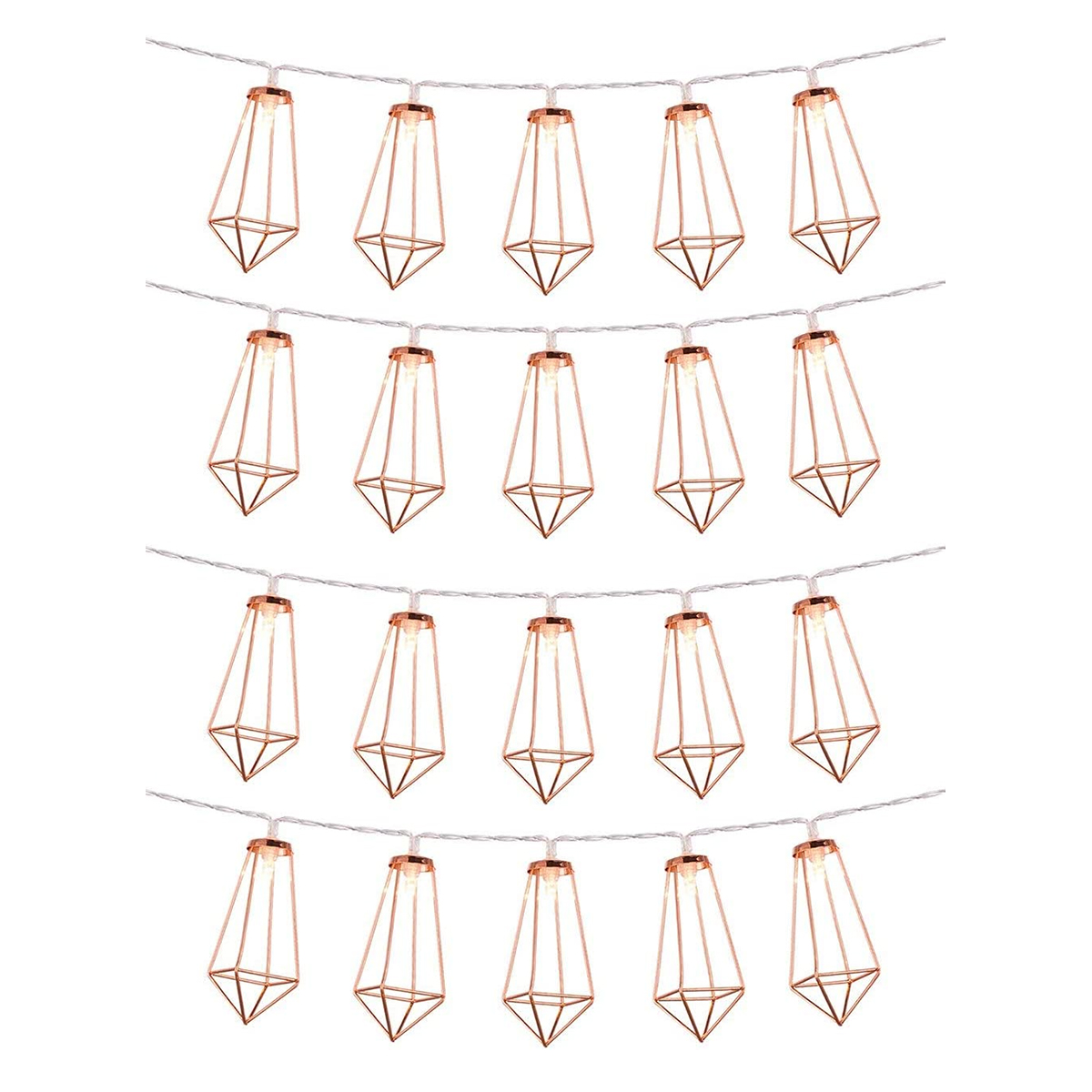 79804 Διακοσμητική Γιρλάντα Bronze Cone 3 Μέτρα με Διακόπτη On/Off - 20 LED 2W με Μπαταρίες 2xAA & Διάφανο Καλώδιο IP20 Θερμό Λευκό 2700K Μ3m 4 79804 Διακοσμητική Γιρλάντα Bronze Cone 3 Μέτρα με Διακόπτη On/Off - 20 LED 2W με Μπαταρίες 2xAA & Διάφανο Καλώδιο IP20 Θερμό Λευκό 2700K Μ3m - Image 3