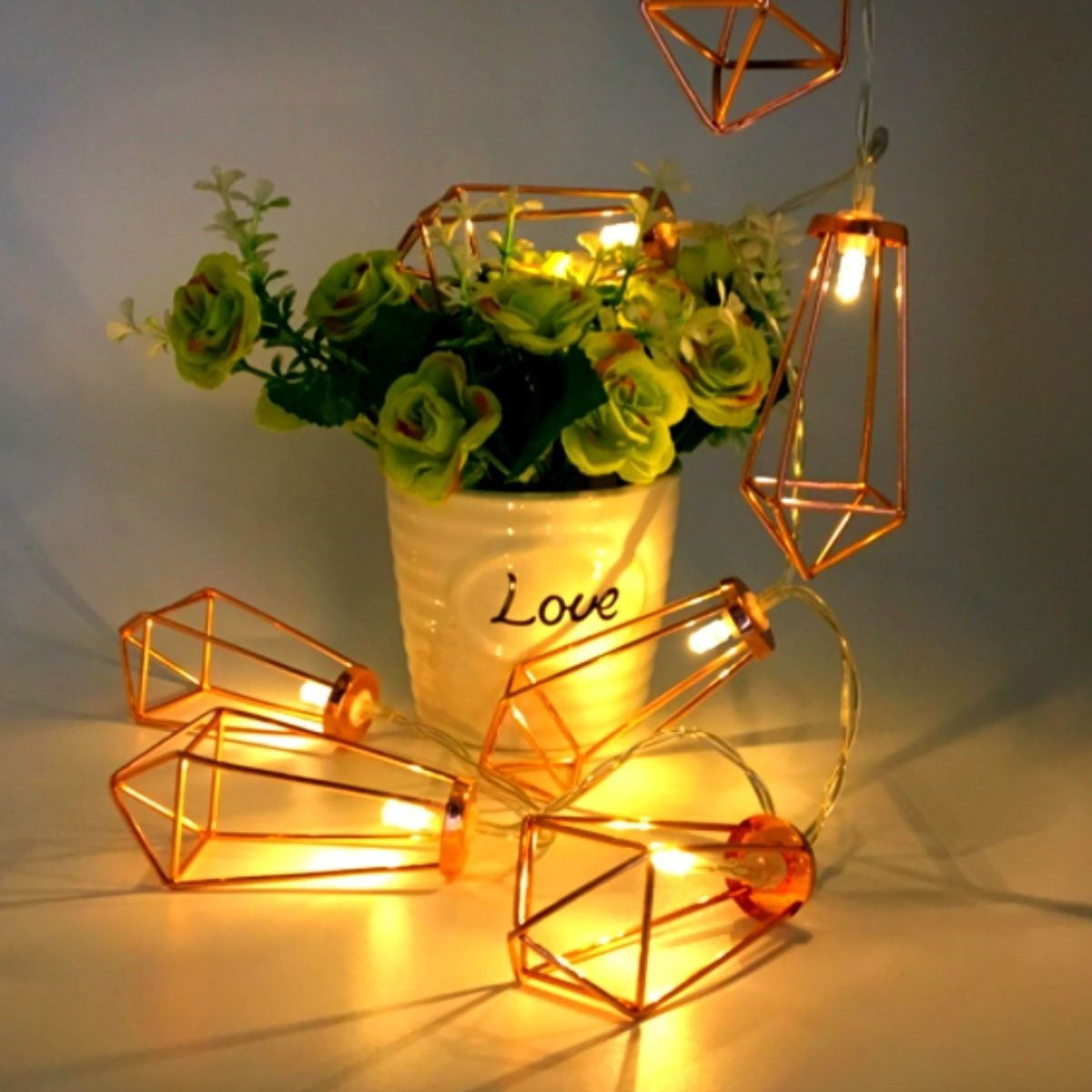 79804 Διακοσμητική Γιρλάντα Bronze Cone 3 Μέτρα με Διακόπτη On/Off - 20 LED 2W με Μπαταρίες 2xAA & Διάφανο Καλώδιο IP20 Θερμό Λευκό 2700K Μ3m 5 79804 Διακοσμητική Γιρλάντα Bronze Cone 3 Μέτρα με Διακόπτη On/Off - 20 LED 2W με Μπαταρίες 2xAA & Διάφανο Καλώδιο IP20 Θερμό Λευκό 2700K Μ3m - Image 4