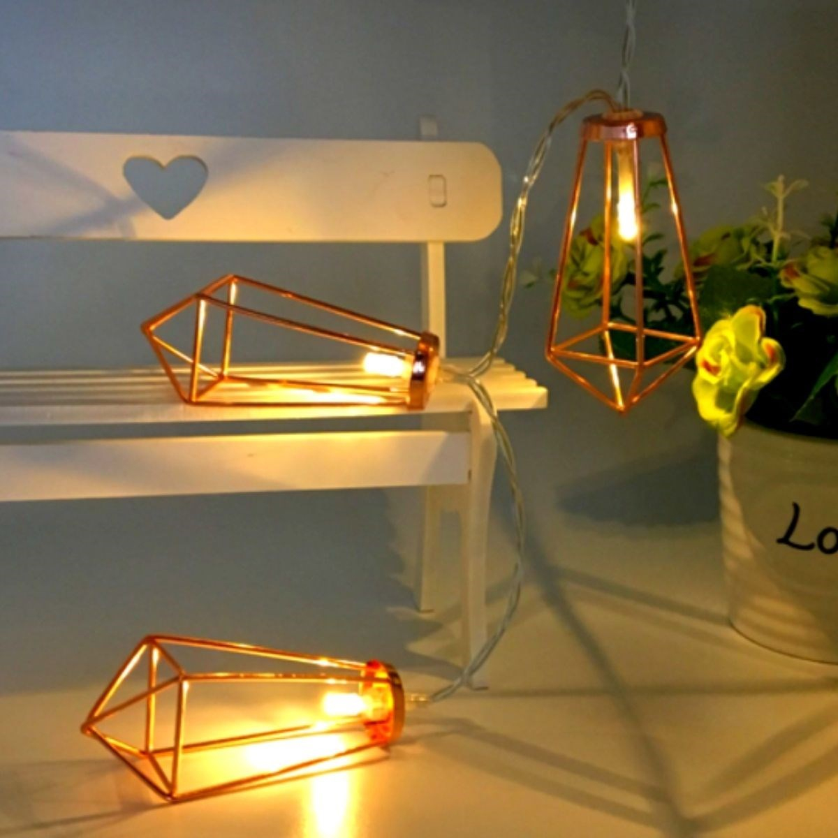 79804 Διακοσμητική Γιρλάντα Bronze Cone 3 Μέτρα με Διακόπτη On/Off - 20 LED 2W με Μπαταρίες 2xAA & Διάφανο Καλώδιο IP20 Θερμό Λευκό 2700K Μ3m 6 79804 Διακοσμητική Γιρλάντα Bronze Cone 3 Μέτρα με Διακόπτη On/Off - 20 LED 2W με Μπαταρίες 2xAA & Διάφανο Καλώδιο IP20 Θερμό Λευκό 2700K Μ3m - Image 5