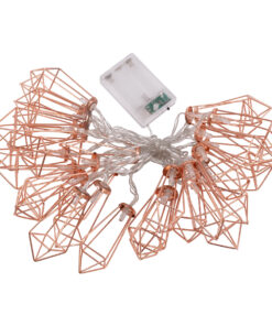 Alternative view of 79805 Διακοσμητική Γιρλάντα Bronze Cone 4 Μέτρα με Διακόπτη On/Off - 30 LED 3W με Μπαταρίες 3xAA & Διάφανο Καλώδιο IP20 Θερμό Λευκό 2700K Μ4m