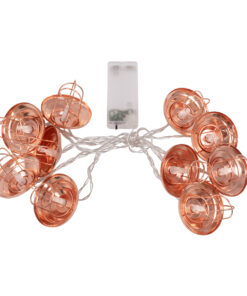 Alternative view of 79807 Διακοσμητική Γιρλάντα Bronze Lamp 2 Μέτρα με Διακόπτη On/Off - 10 LED 1W με Μπαταρίες 2xAA & Διάφανο Καλώδιο IP20 Θερμό Λευκό 2700K Μ2m