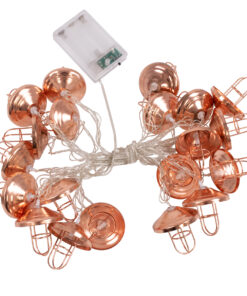 Alternative view of 79808 Διακοσμητική Γιρλάντα Bronze Lamp 3 Μέτρα με Διακόπτη On/Off - 20 LED 2W με Μπαταρίες 3xAA & Διάφανο Καλώδιο IP20 Θερμό Λευκό 2700K Μ3m