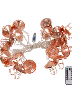 Alternative view of 79810 Διακοσμητική Γιρλάντα Bronze Lamp 3 Μέτρα με Διακόπτη On/Off - 20 LED 2W DC 5V με USB & Διάφανο Καλώδιο IP20 Θερμό Λευκό 2700K Μ3m