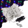 GloboStar® 85832 Διακοσμητική Κουρτίνα 6 x 3 Μέτρα με Controller 8 Προγραμμάτων Φωτισμού - Επεκτεινόμενη 600 LED 6W AC 230V με Διάφανο Καλώδιο & Πρίζα Schuko Αδιάβροχη IP44 Πολύχρωμο RGB Μ6 x Υ3m