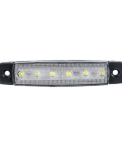 Alternative view of GloboStar® 79900 Πλευρικά Φώτα Όγκου Φορτηγών LED 6 SMD 2835 DC 10-30V Πλαστικό PVC Αδιάβροχο IP66 Ψυχρό Λευκό 6000K