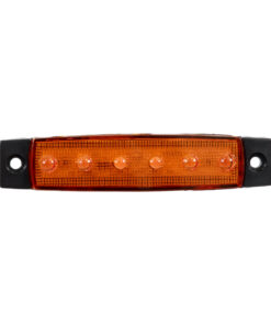 GloboStar® 79904 Πλευρικά Φώτα Όγκου Φορτηγών LED 6xSMD2835 DC 10-30V 1.5W 100lm IP66 Πορτοκαλί - Μ9.5 x W2 x H1.1cm 9 79904 2