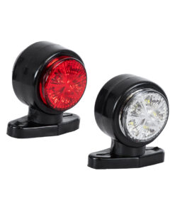 GloboStar® GLOBOSTAR® MARKER 79923 Φώτα Όγκου Οχημάτων LED 3W 200lm 90° DC 10-30V Αδιάβροχο IP65 Ψυχρό Λευκό 6000Κ & Κόκκινο - Μ8 x Π5 x Υ8cm - Πακέτο 2 Τεμαχίων - 1 Χρόνο Εγγύηση